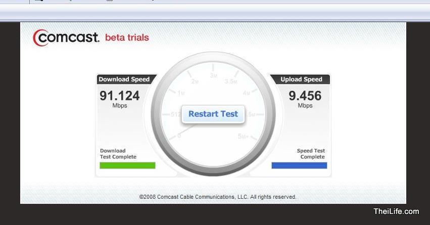 Comcast Speed Test