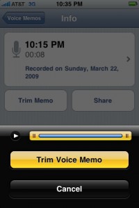 photo 12 200x300 Voice Memo Application Trimming iPhone OS 3.0 Beta