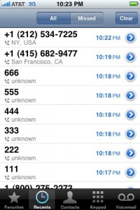 New Phone Application iPhone OS 3.0 Beta