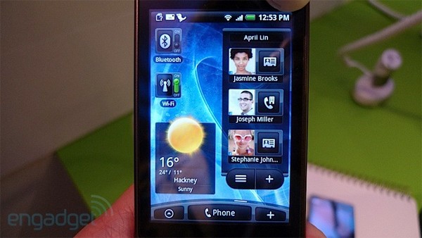 HTC Sense UI Screenshot