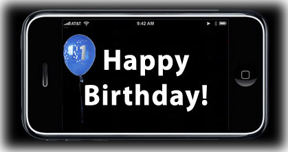 iPhone First Birthday