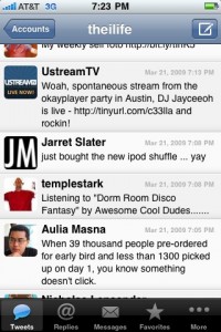 Twitter Main View Tweeite 1.3