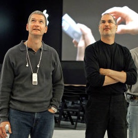 Tim Cook and Steve Jobs